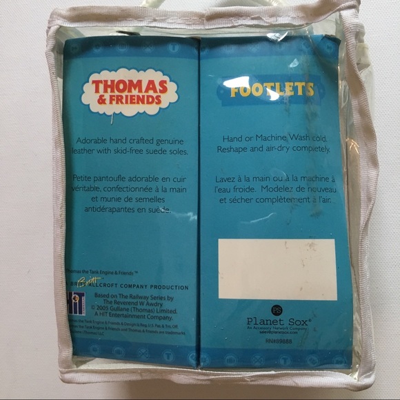 Thomas & Friends Red Leather Footies Baby Sz 1-2 - Picture 4 of 5